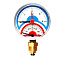 Watts FR 828(TMRA) 2,5 Термоманометр радиальный 1/2 х 2.5 бар